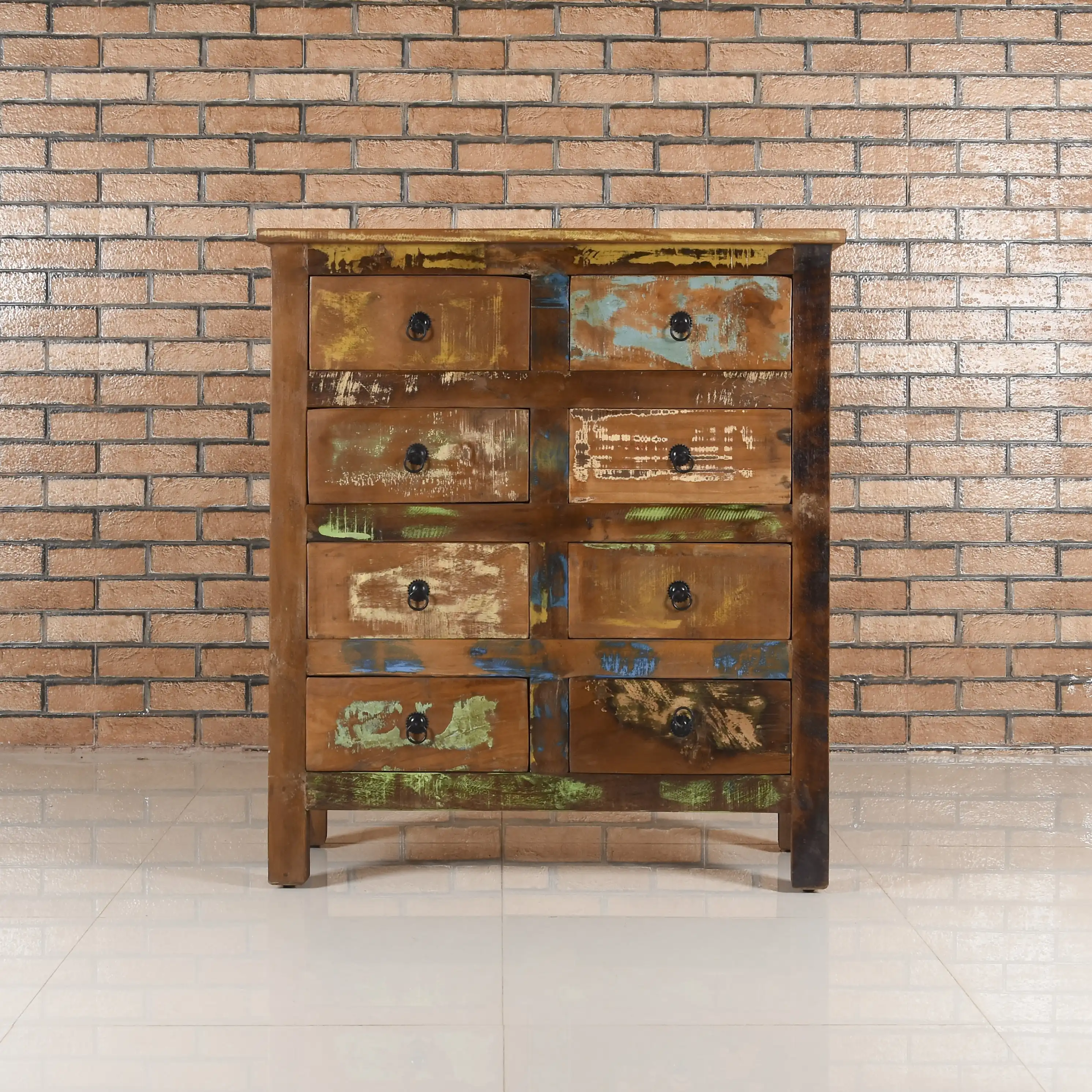 Reclaimed Wood Sideboard with 8 Drawers - popular handicrafts